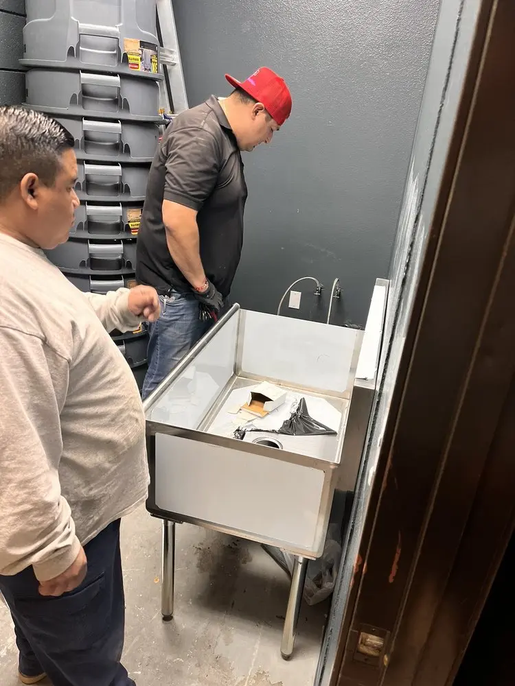 Commercial plumbing and sink installation in Stanwood